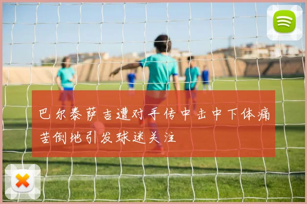 巴尔泰萨吉遭对手传中击中下体痛苦倒地引发球迷关注